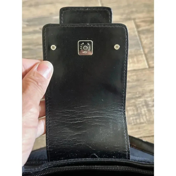 Salvatore Ferragamo Black Suede with Leather Trim Shoulder Bag - Picture 12 of 13